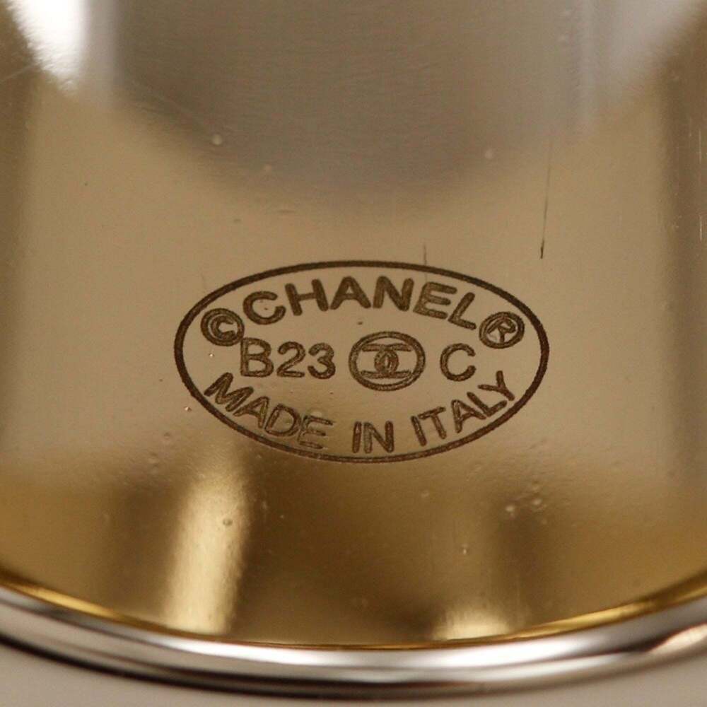 CHANEL Authentic Silver Logo Ring - Picture 5 of 6